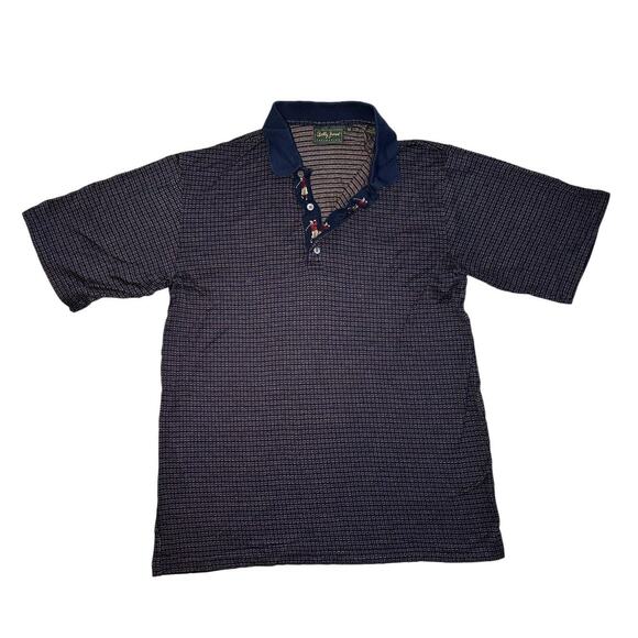 Bobby Jones Men's Blue Polo Made In Italy Size Medium - Picture 1 of 5